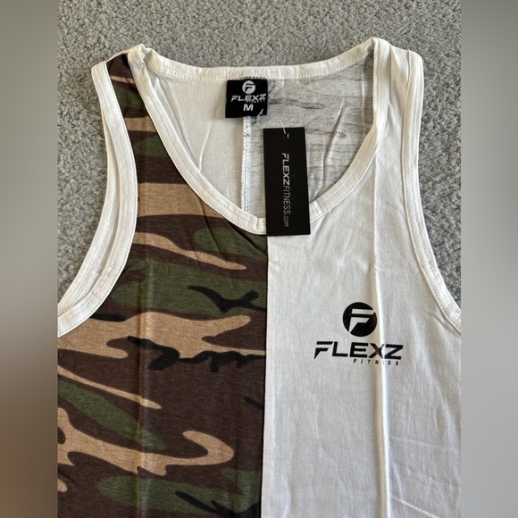 Men's Flex’s Fitness Muscle Tank Top Gym Active Wear  Unisex Bodybuilding NWT M - Picture 2 of 10